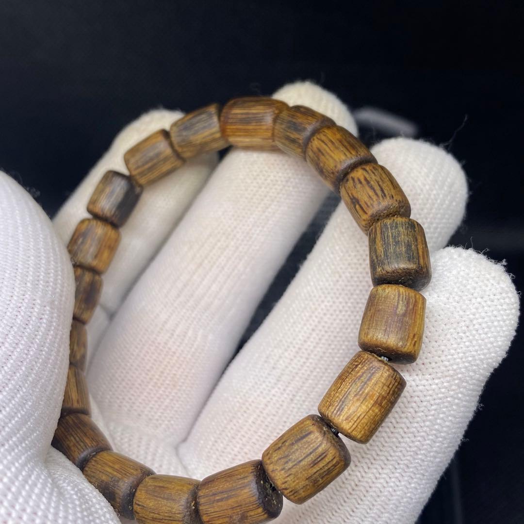 伽羅数珠　ブレスレット　瞑想　癒し　香木　沈香　お香　7mm