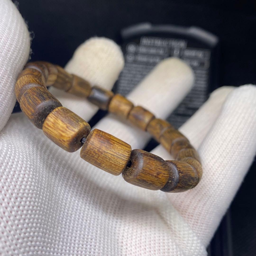 伽羅数珠　ブレスレット　瞑想　癒し　香木　沈香　お香　7mm