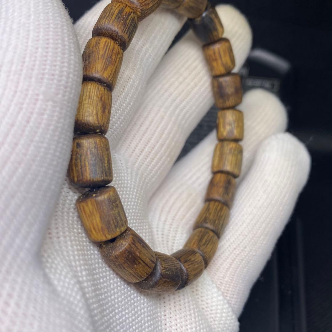伽羅数珠　ブレスレット　瞑想　癒し　香木　沈香　お香　7mm
