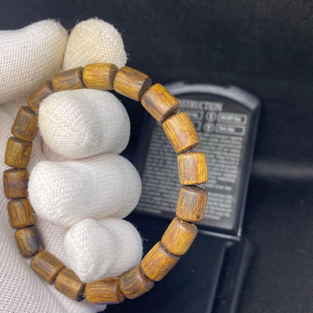 伽羅数珠　ブレスレット　瞑想　癒し　香木　沈香　お香　7mm