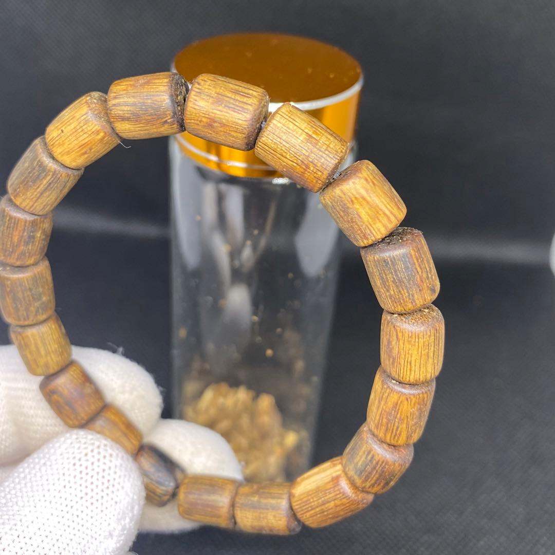 伽羅数珠　ブレスレット　瞑想　癒し　香木　沈香　お香　7mm