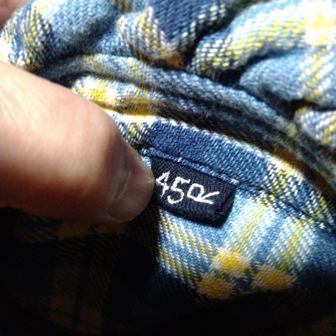 45R インドネルのタックフリルドレス/ブルーイエロー