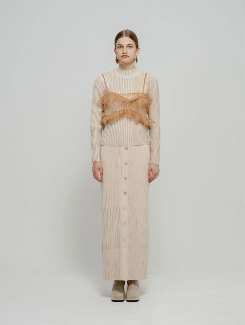 eaphi TULLE ASYMMETRY FRILL CAMISOLE 新品