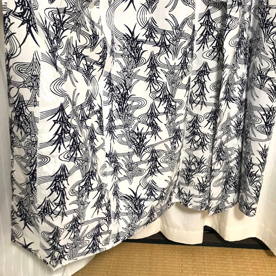 竺仙 浴衣 丈152 裄66.5cm ゆかた カキツバタ あやめ 花菖蒲 藍染