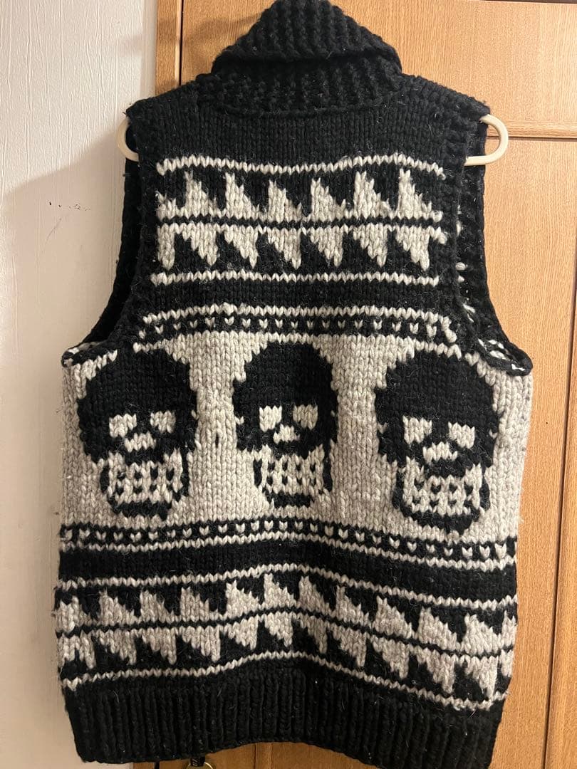 Kanata スカル柄ノースリーブベスト