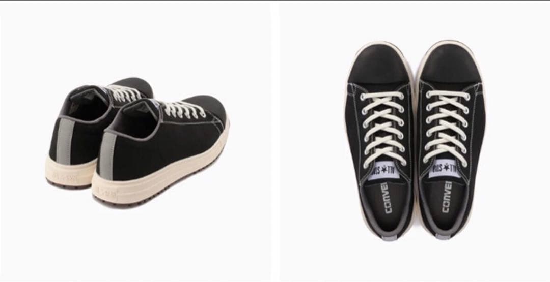 60 コンバース 安全靴 オールスター ローカット ブラック 28cm