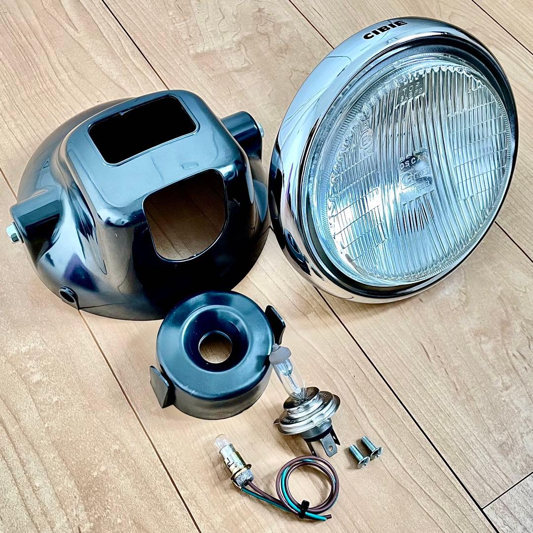 当時物 CIBIE シビエ 凹み ヘッドライト CB400F ホーク マーシャル
