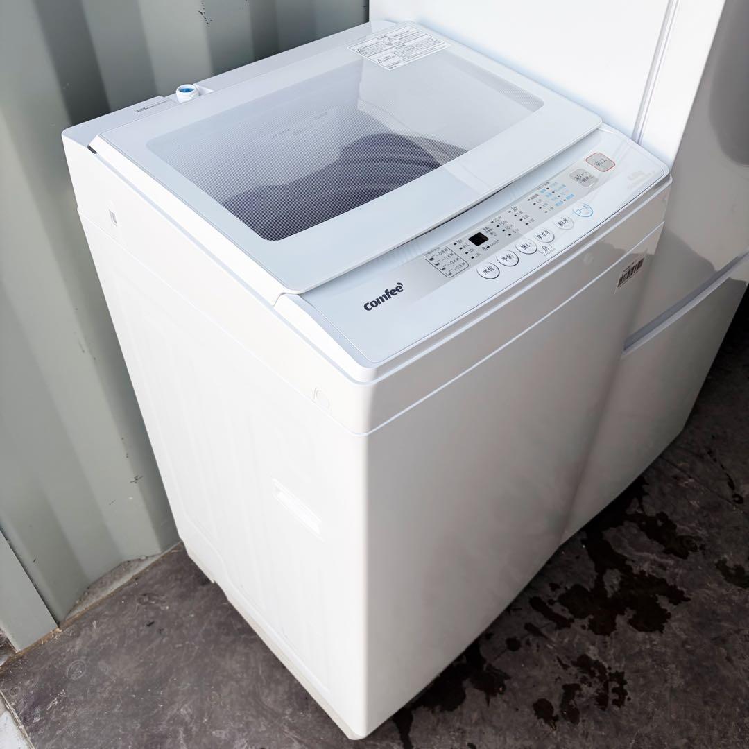 運搬取付無料！シンプルホワイト純正Haier・comfee2点セット！完動超美品