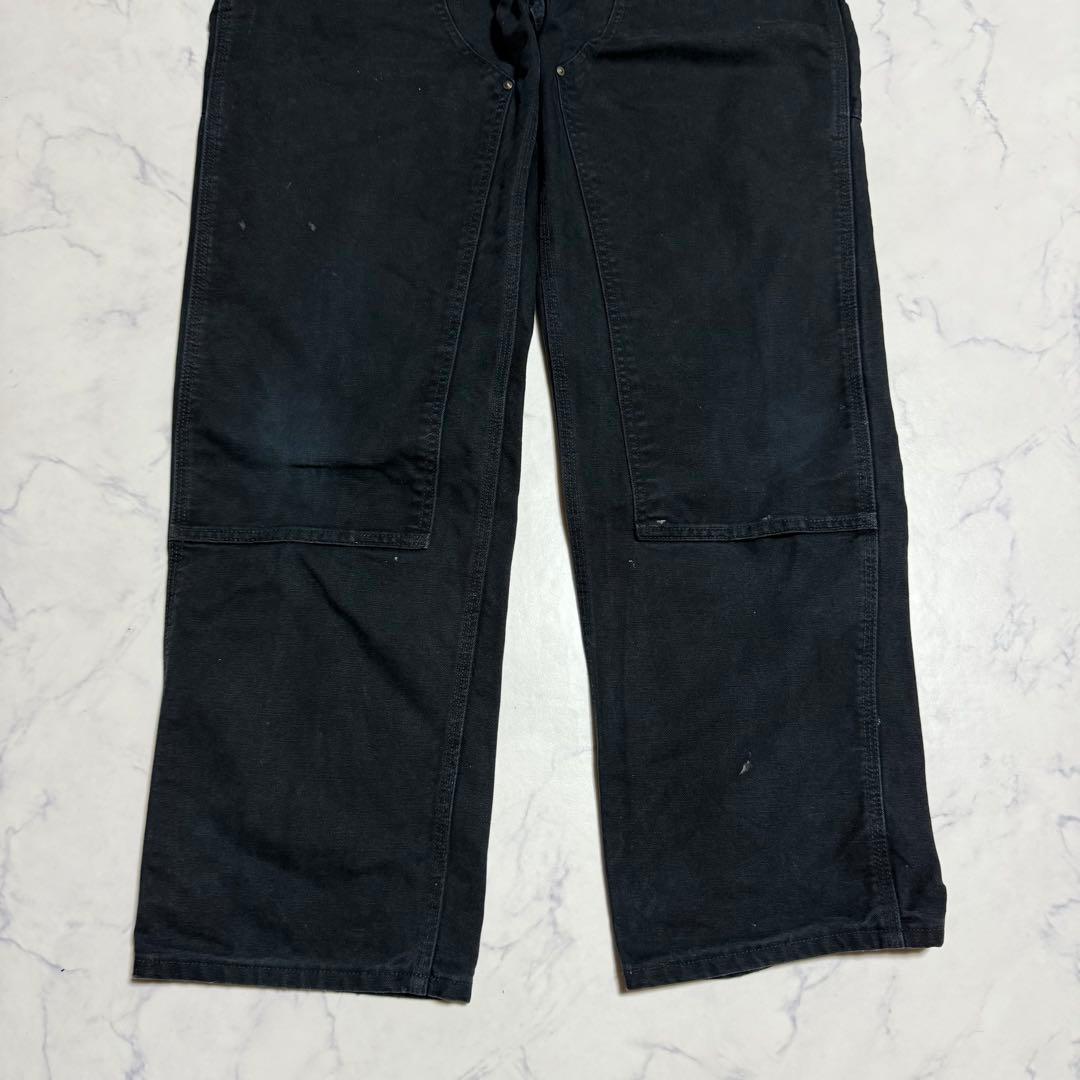 【大人気】Carhartt カーハート ダック地ダブルニー ブラック W38