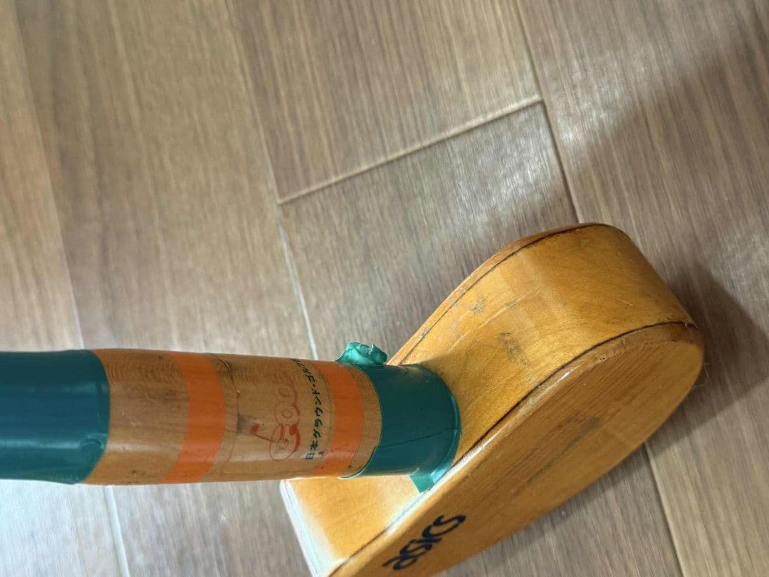 ゲートボール クラブ 2本セット HATACHI パーシモン ASICS 木製