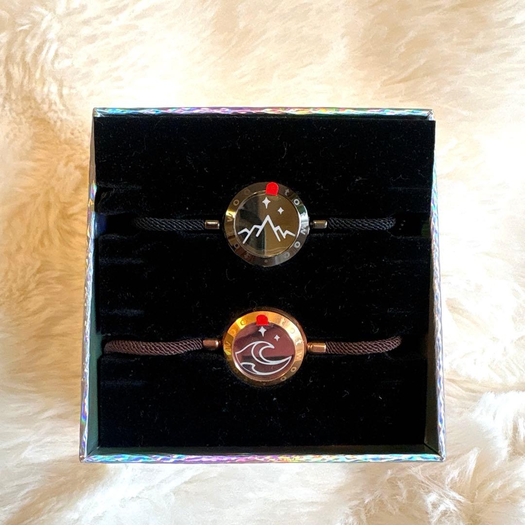 ☆TOTWOO] スマートブレスレット ペア 着信通知·振動機能付き カップル