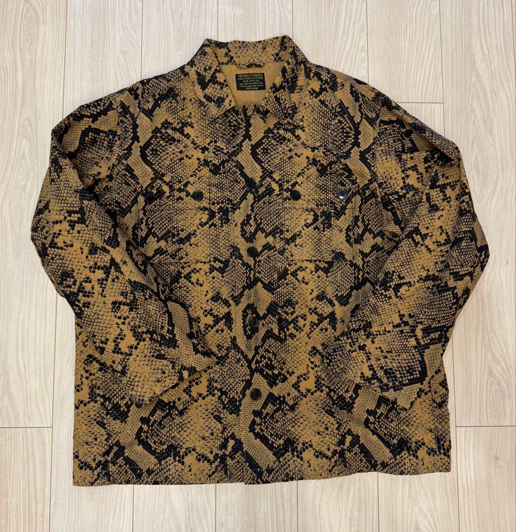 ワコマリア アーミーシャツ L パイソン シャツジャケット wackomaria