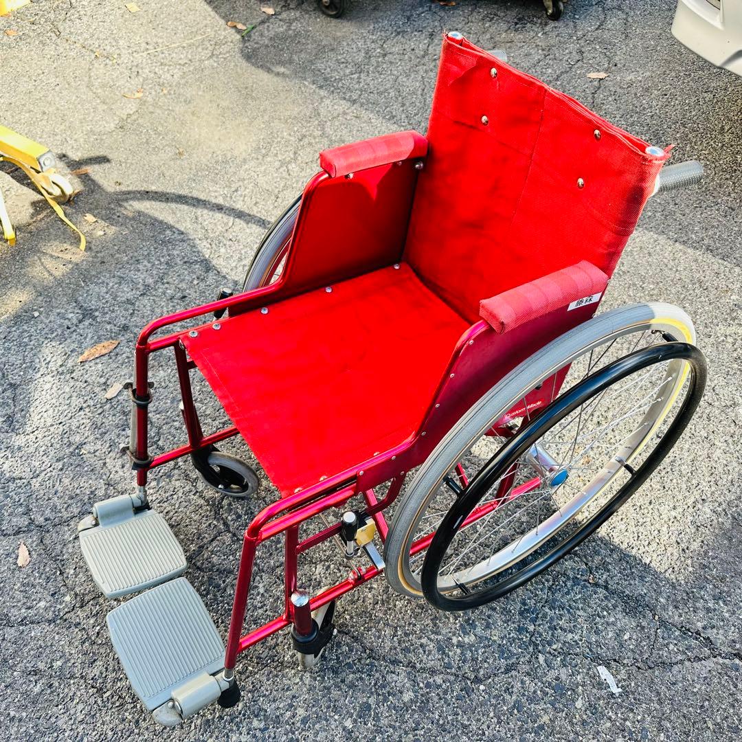 大分タキ　車椅子　自走用　赤色