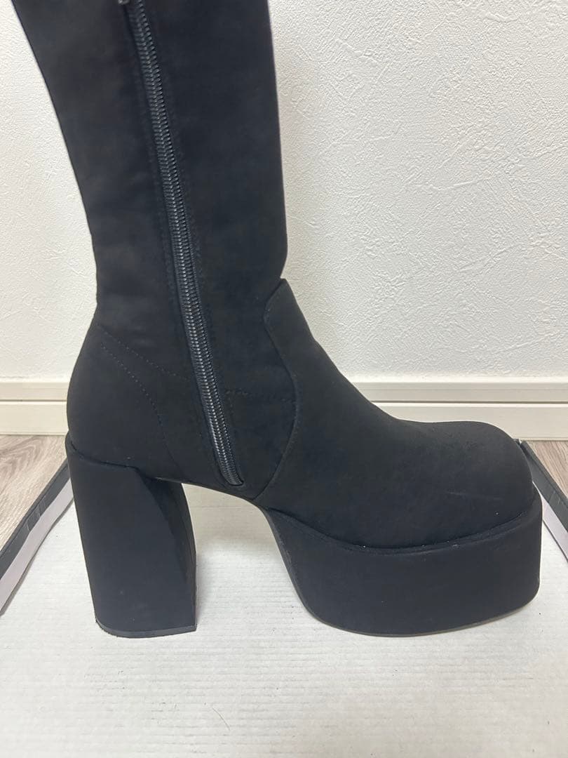 EMODA バルキープランプフィットブーツ ロングブーツ 黒 L