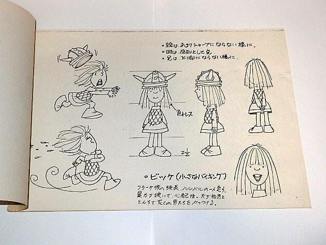 ★設定資料　小さなバイキング ビッケ　関修一先生/ズイヨー映像