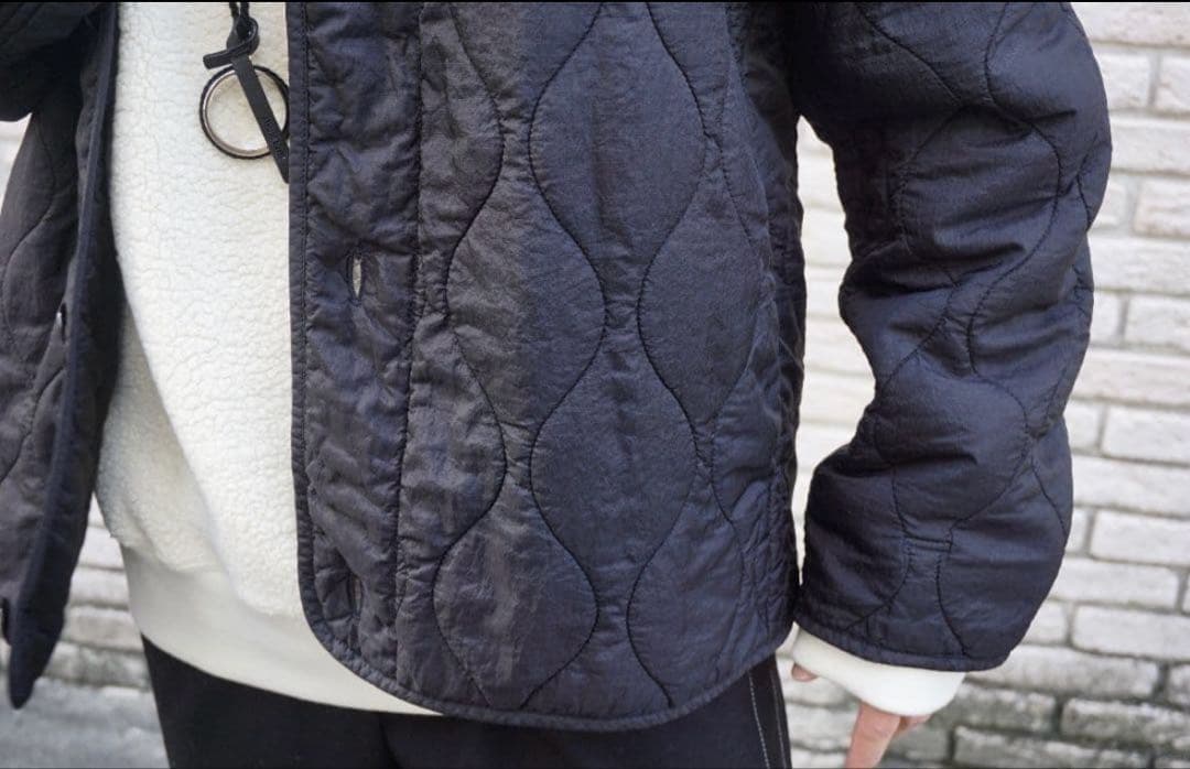 OAMC コンバットライナージャケット S ブラック　ロンハーマン