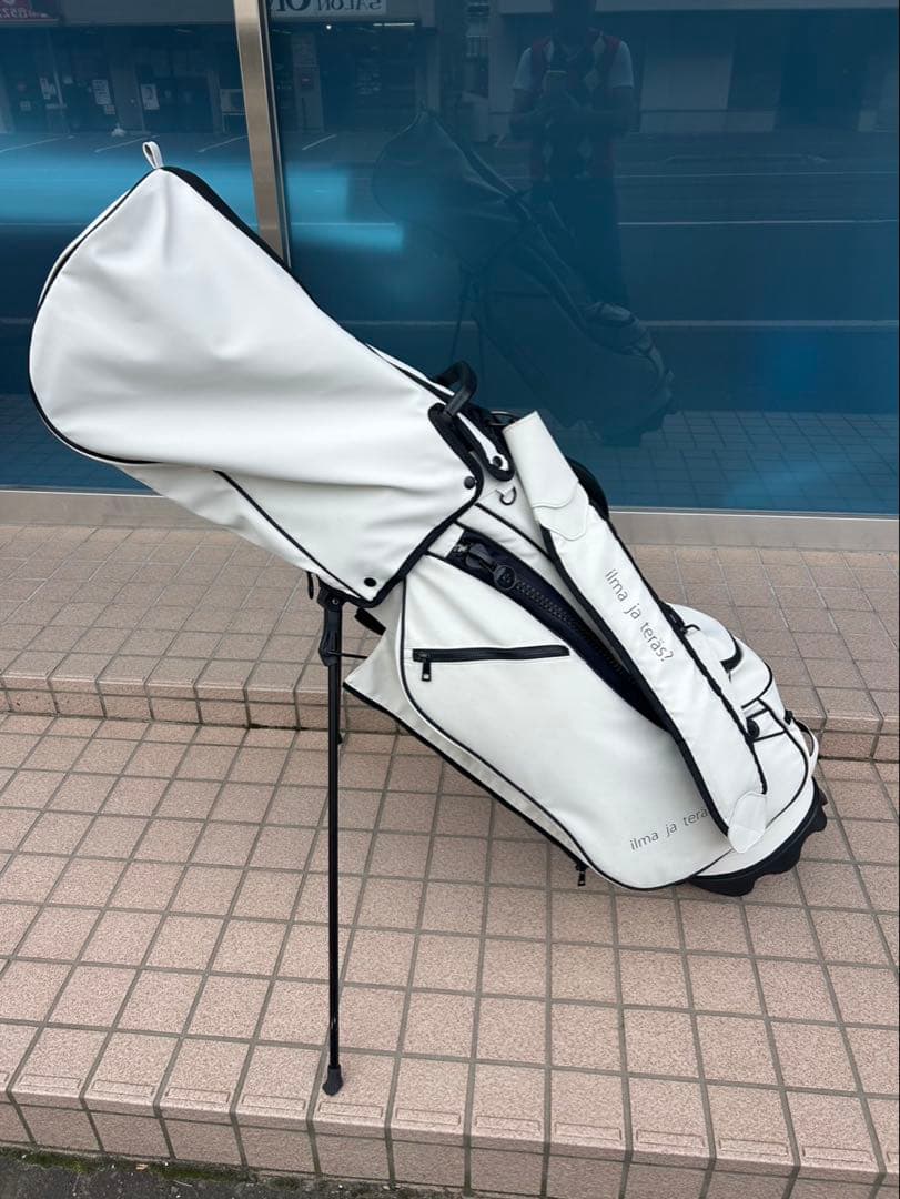 Lahella golf ホワイト スタンド式　キャディバッグ