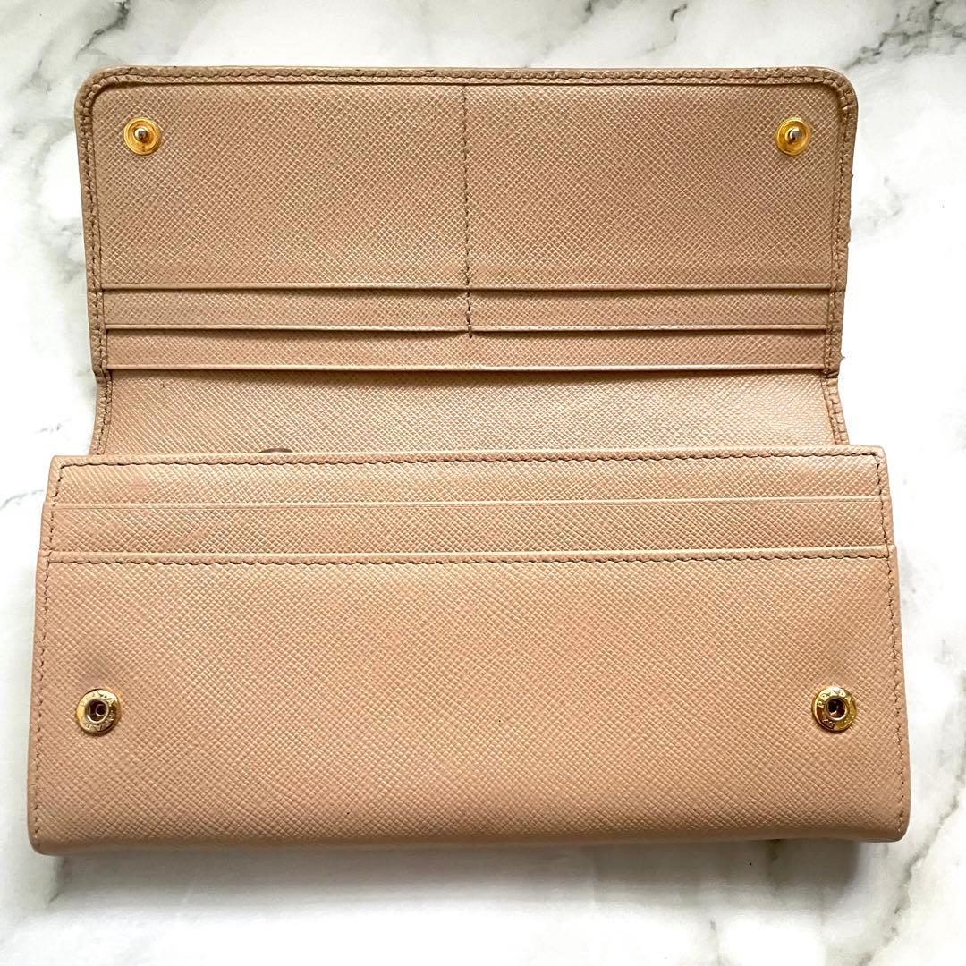 PRADA プラダ サフィアーノ　リボン　フィオッコ　長財布　0113-③