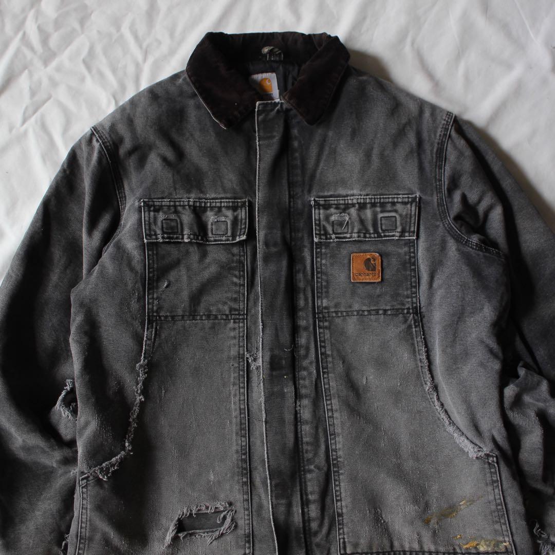 襤褸•墨黒 Carhartt トラディショナル コート ジャケット BLK M