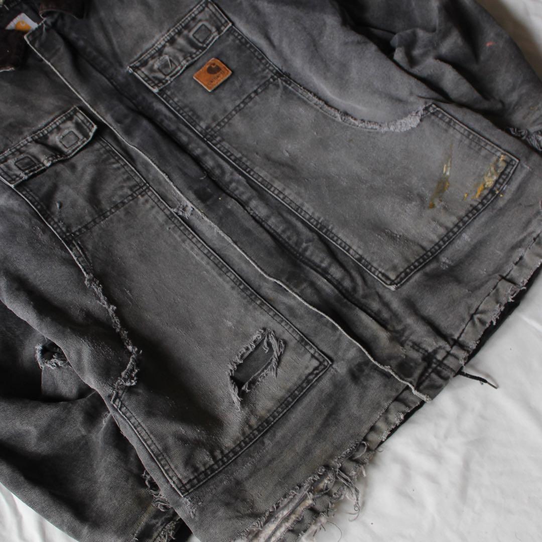 襤褸•墨黒 Carhartt トラディショナル コート ジャケット BLK M