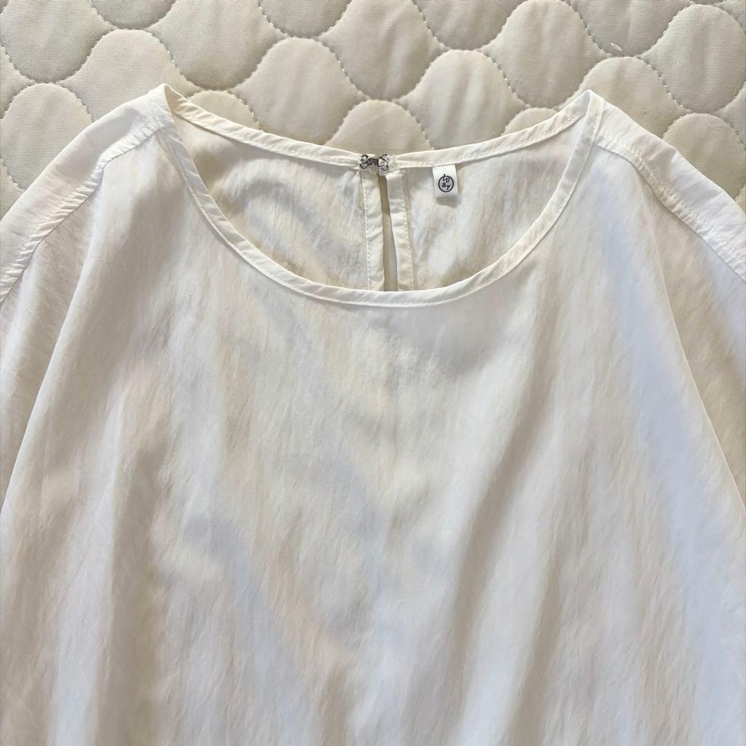 【美品】BEARDSLEY✴︎LIVETART ギャザーカフスシャツ　ホワイト