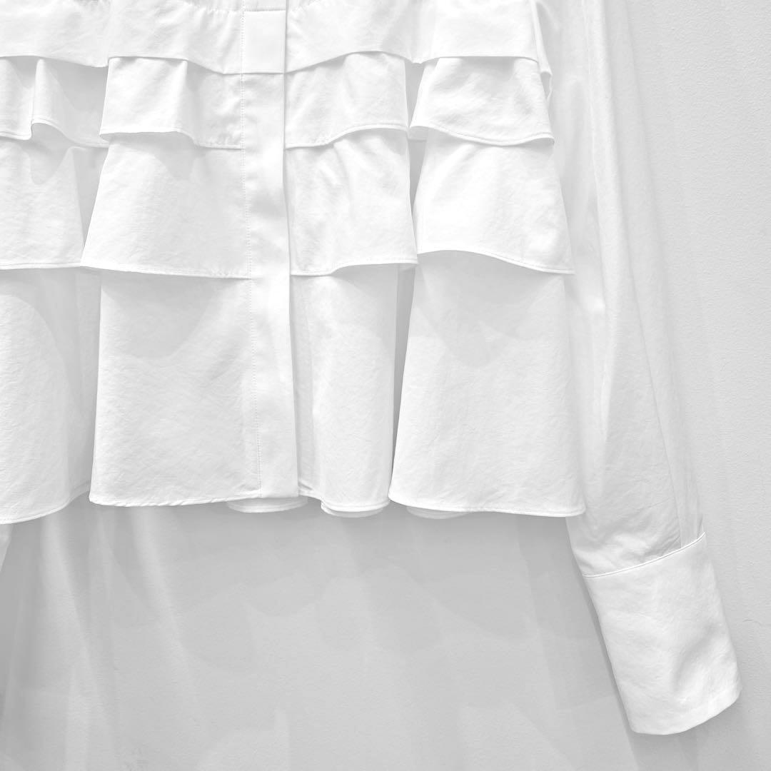 【新品・未使用】MARILYNMOON レイヤードラッフルブラウス