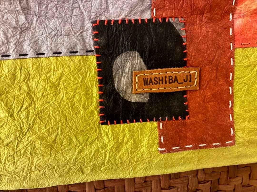 和紙場地　山葡萄　かごバッグ