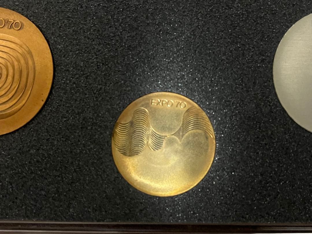 日本万国博覧会EXPO'70 記念メダルセット 金・銀・銅　説明書付　状態良好