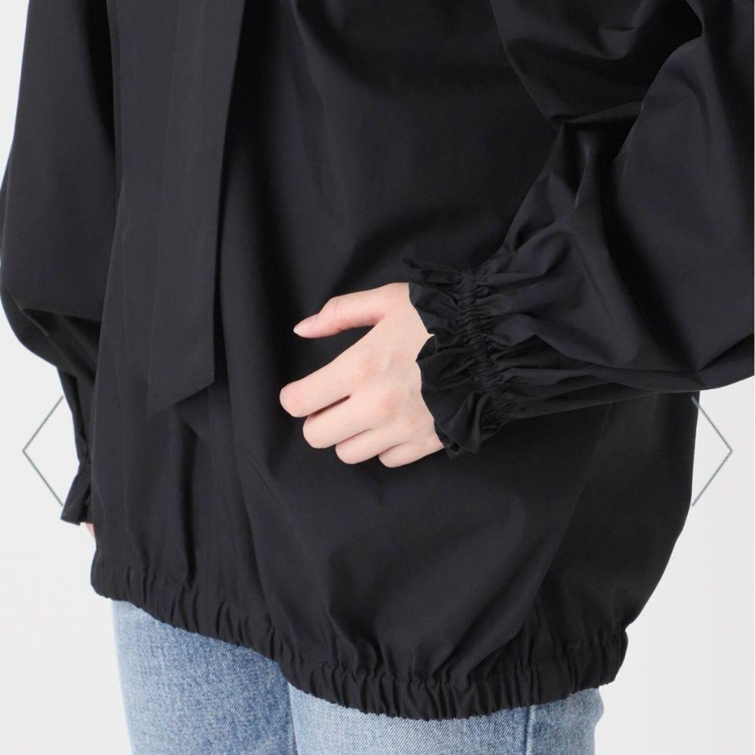 journal standard l'essage　リボンブラウス　ブラック