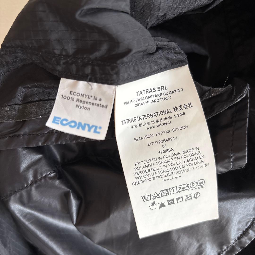 【お値下げ】TATRAS☆ナイロンジャケット☆ブラック☆メンズSサイズ