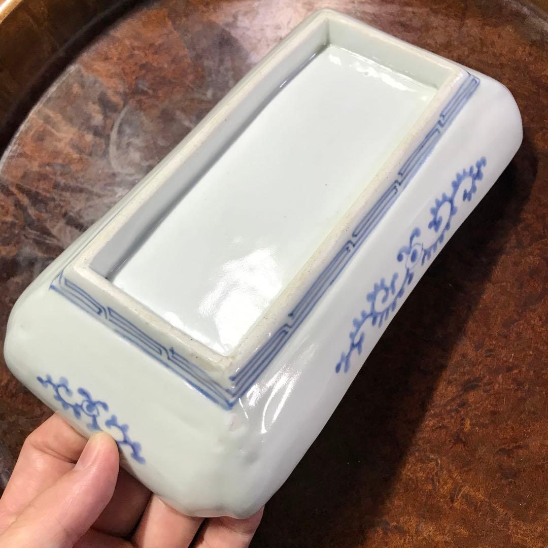 古伊万里　無傷完品　長皿　民藝　くらわんか　柿右衛門　蛸唐草　切込　染付　波佐見