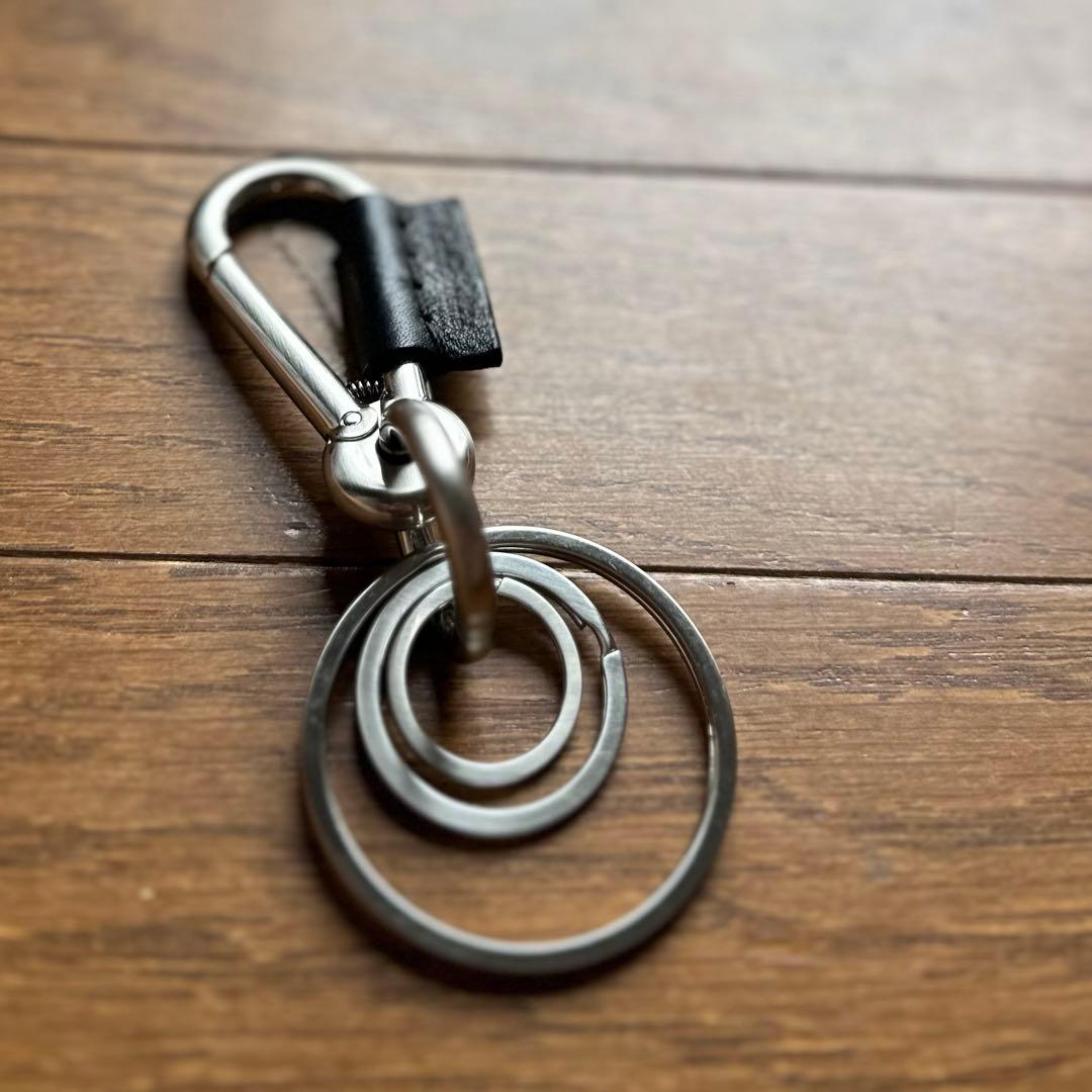 ほぼ未使用 エンダースキーマー カラビナ キーホルダー キーケース ブラック