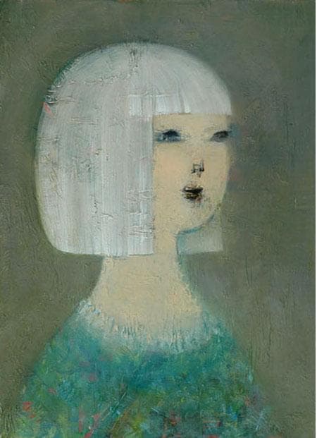 油絵 絵 絵画 インテリア 額付(黒) F4-071112 人物 女性像