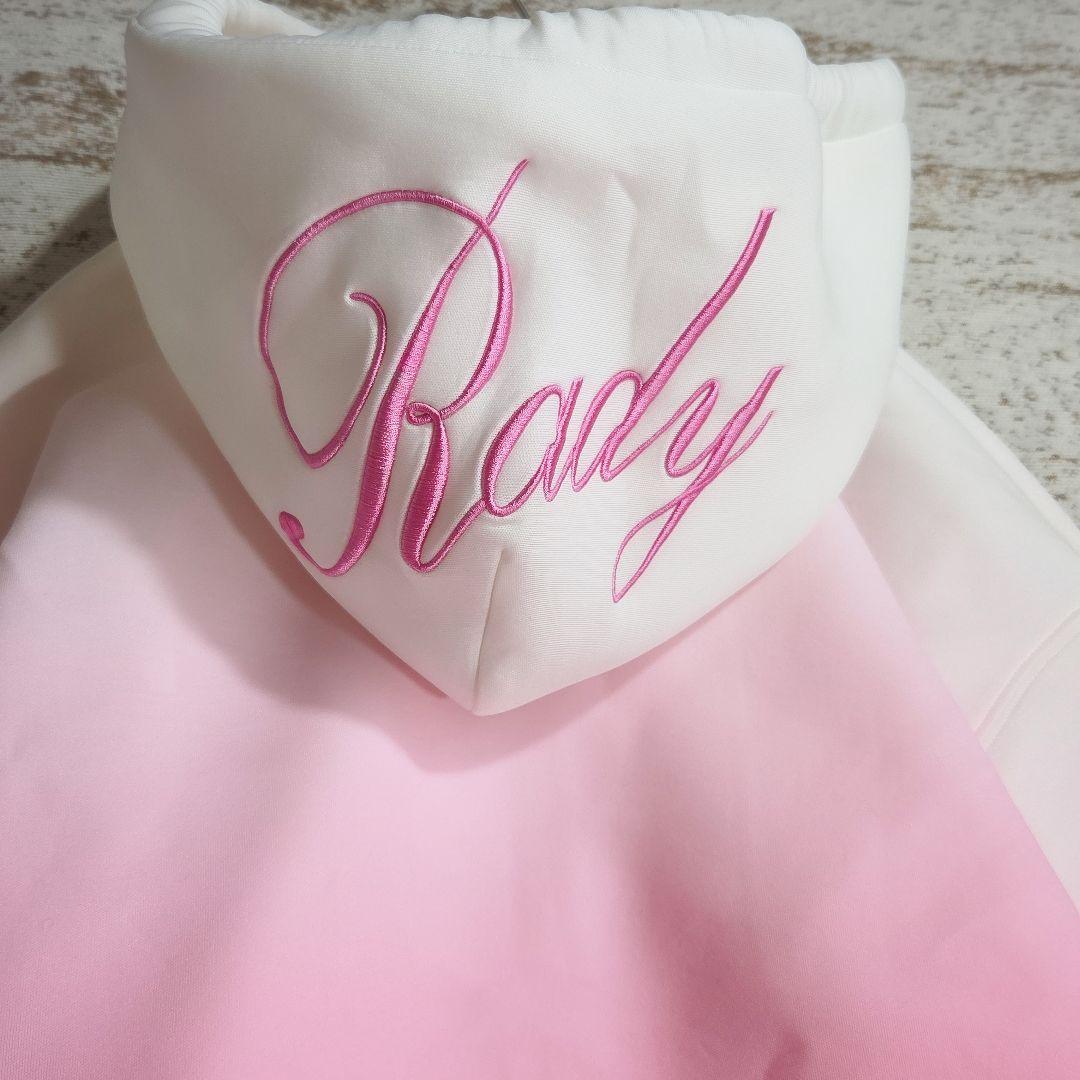 希少◆完売カラー/Rady グラデーションパーカー ピンク【 M 】美品フーディ