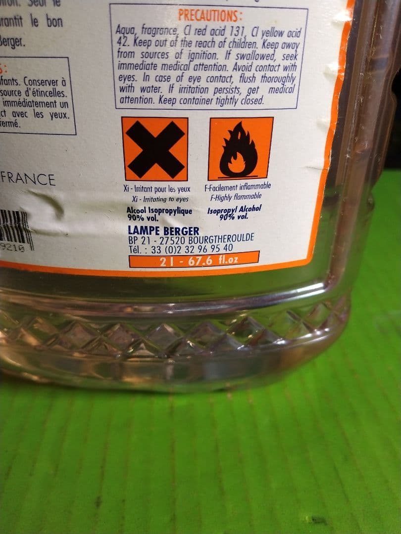 フランス製 ランプベルジェ　芳香器とオイル 2L ユーカリ と薄め液2L