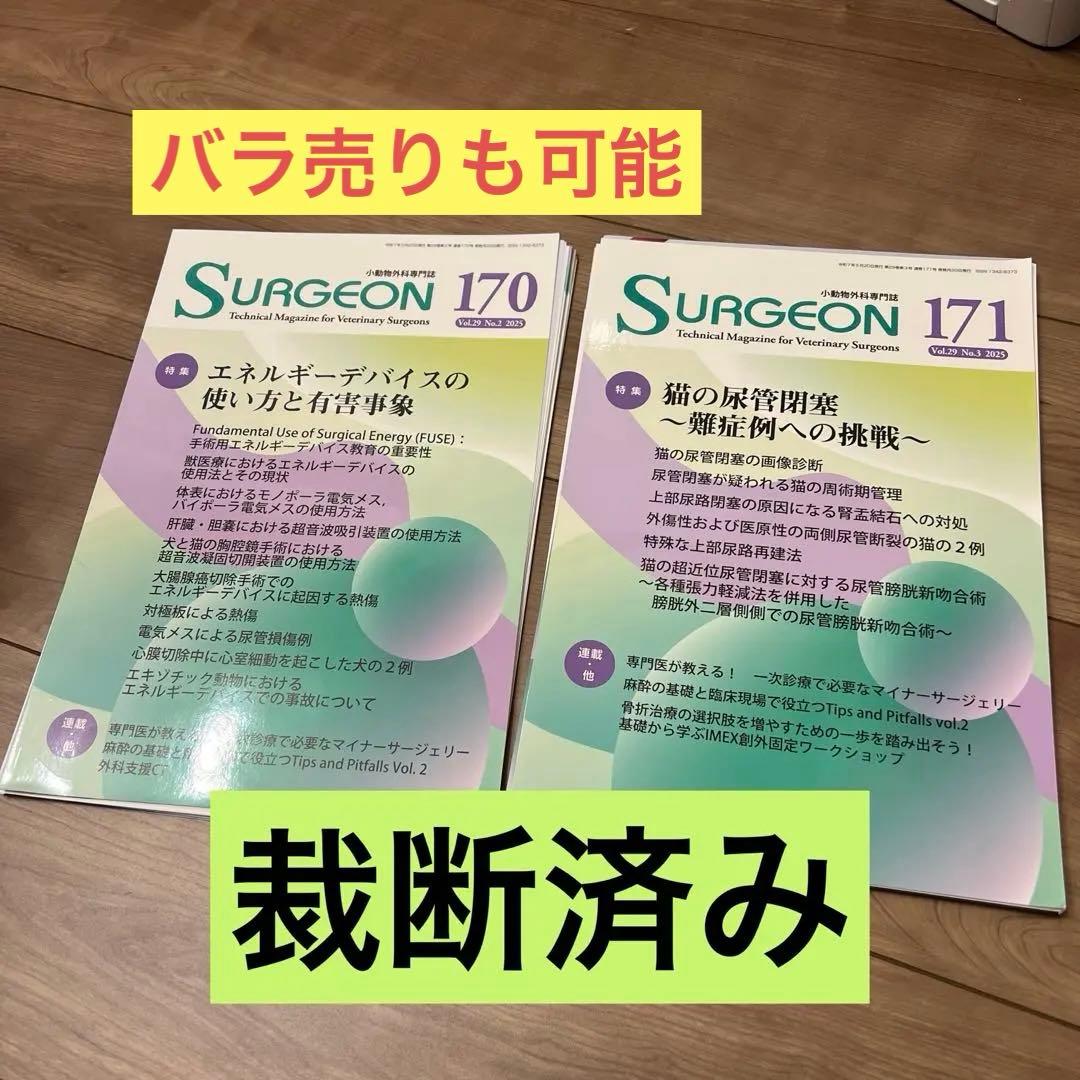【裁断済み】SURGEON 170・171 まとめ売り