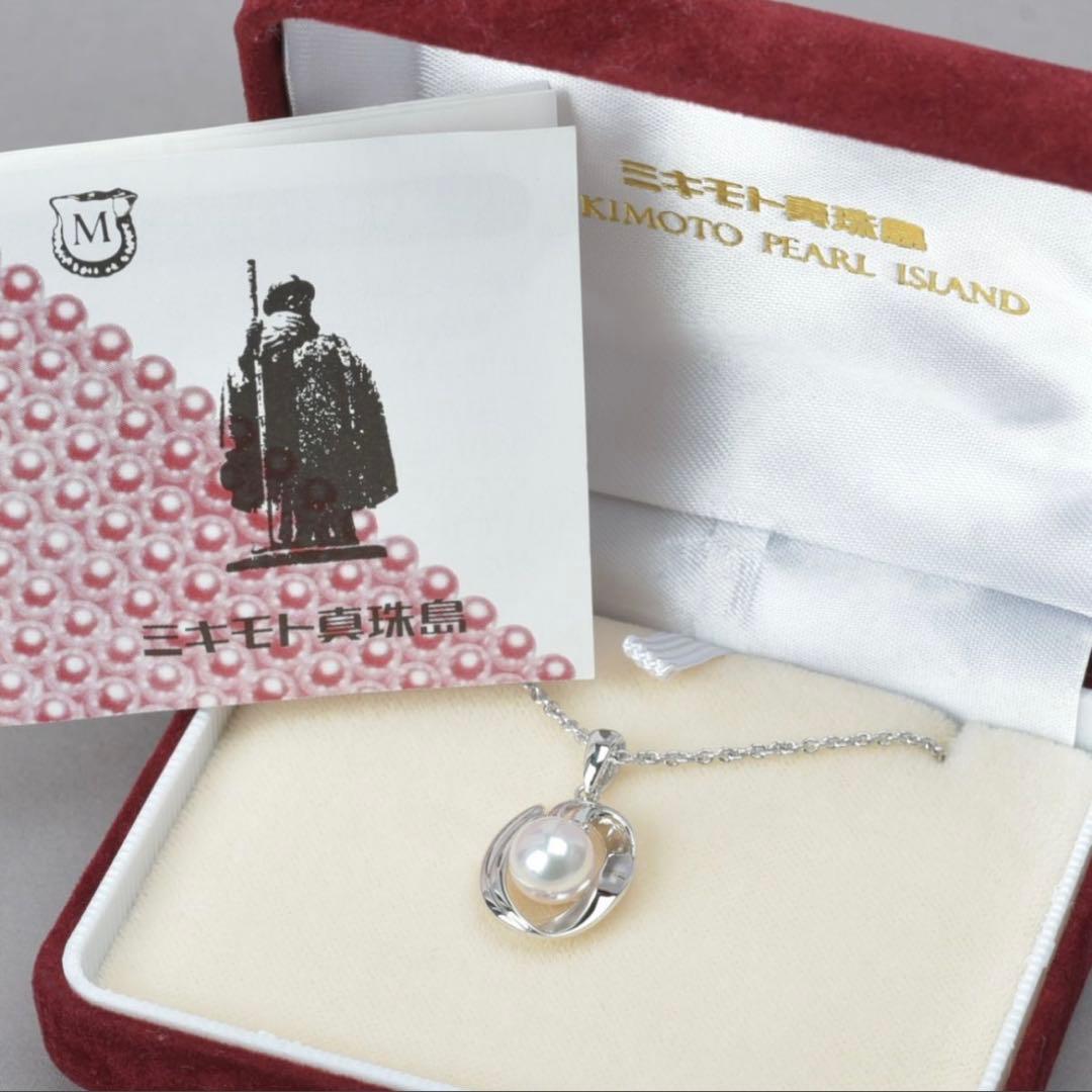 【新品】ミキモト真珠島 アコヤ真珠シルバーネックレス約7.2mmMIKIMOTO