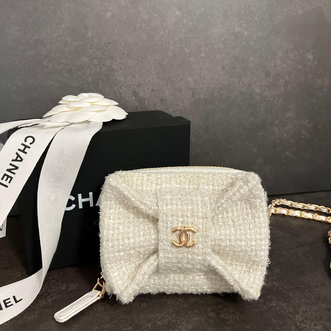 ツイード　ミニバック　ミニウォレット