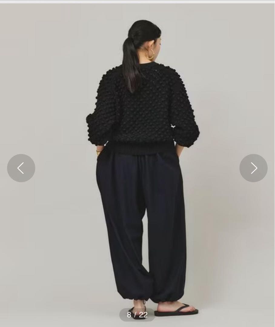 25SS完売品✨美品 Curensology ポコポコアミニットカーディガン　黒