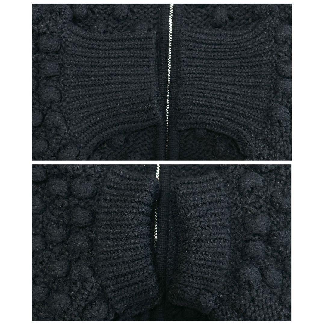 25SS完売品✨美品 Curensology ポコポコアミニットカーディガン　黒