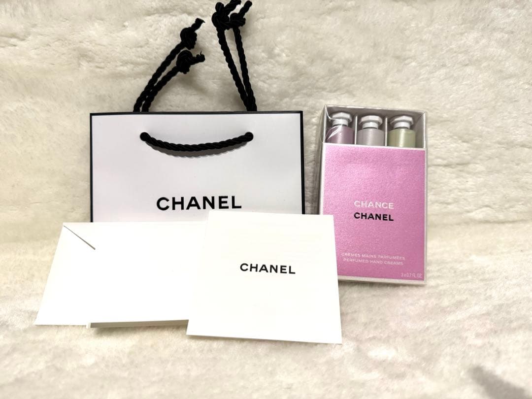 CHANEL ハンドクリーム３本セット　チャンスクレームマン