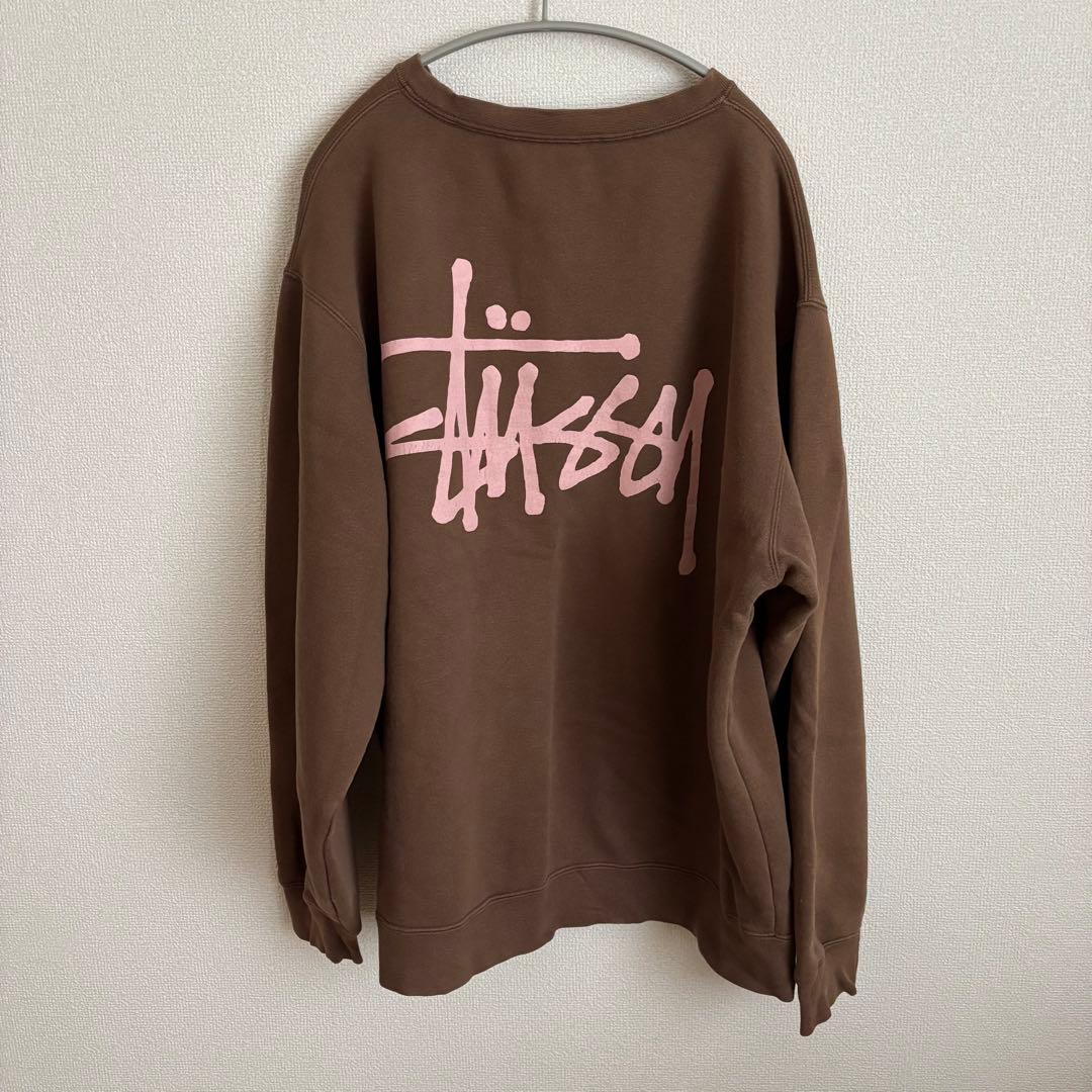 STUSSY ステューシー　スウェット　ブラウン　XL
