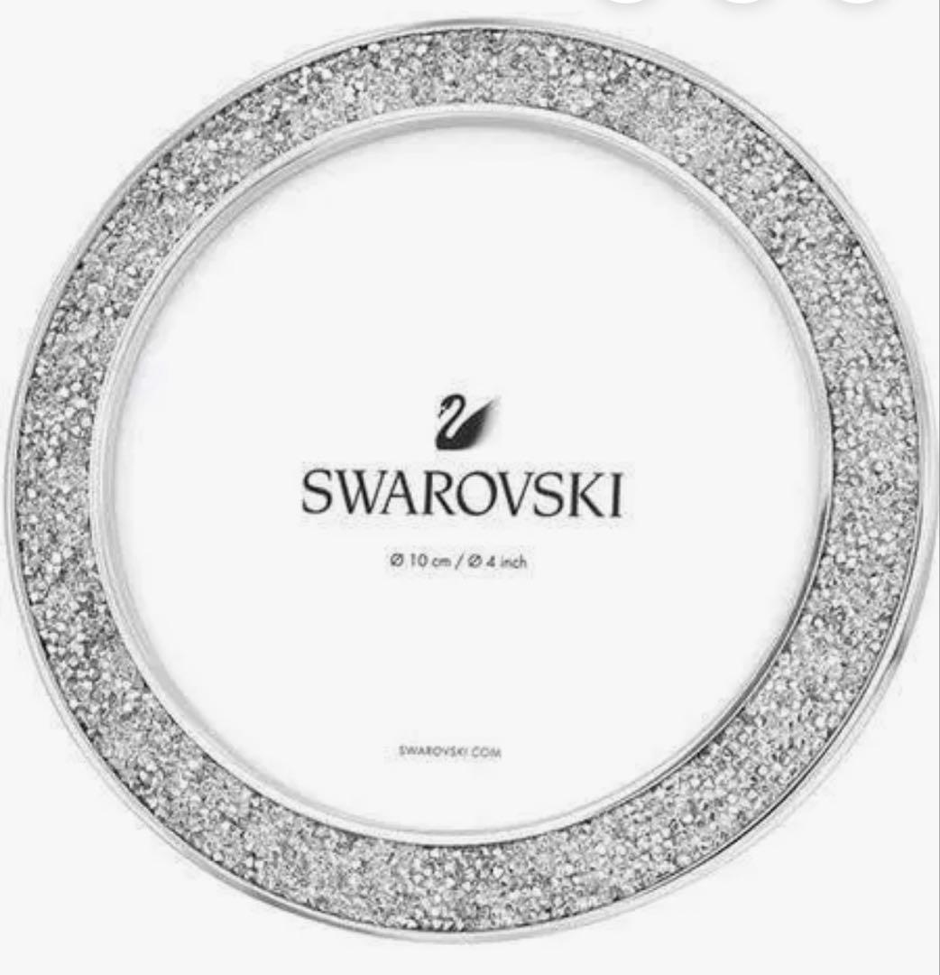 新品 スワロフスキー 写真立て ラウンド型 Minera