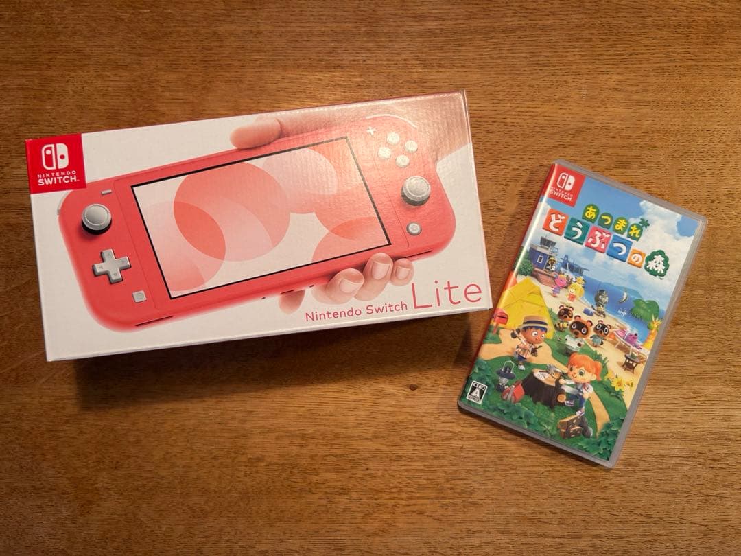 Nintendo Switch Lite コーラル+ あつまれ どうぶつの森