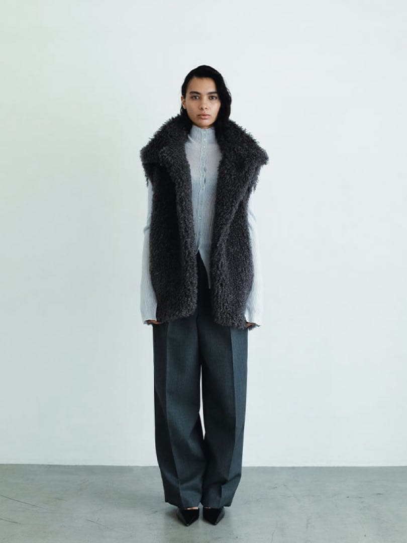 新品 完売 SANTE by ETRE TOKYO クリンプフェイクファーベスト