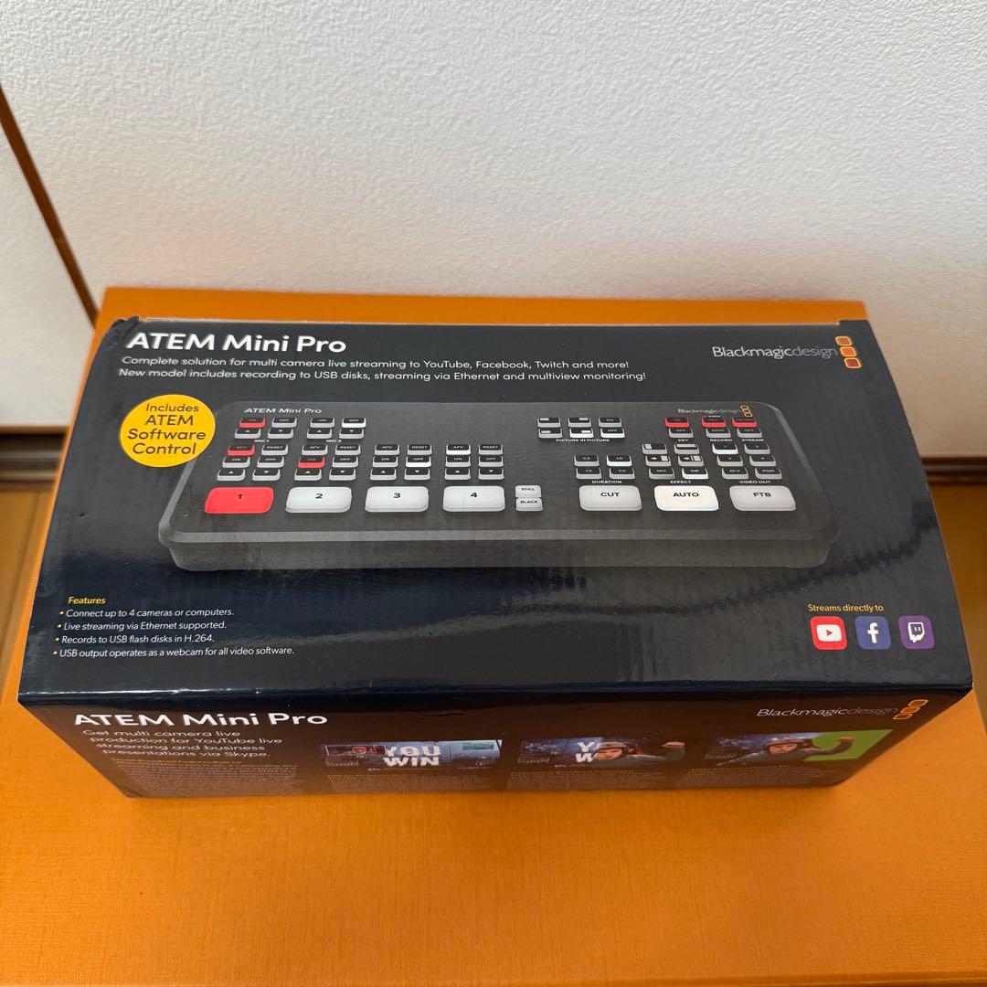Blackmagic Design ATEM Mini Pro ライブ配信機材