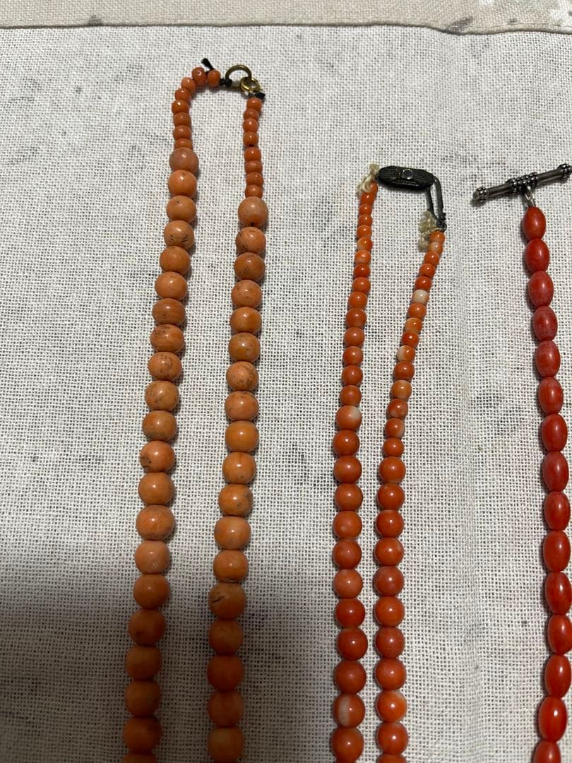 珊瑚？珊瑚風？ネックレス3点セット