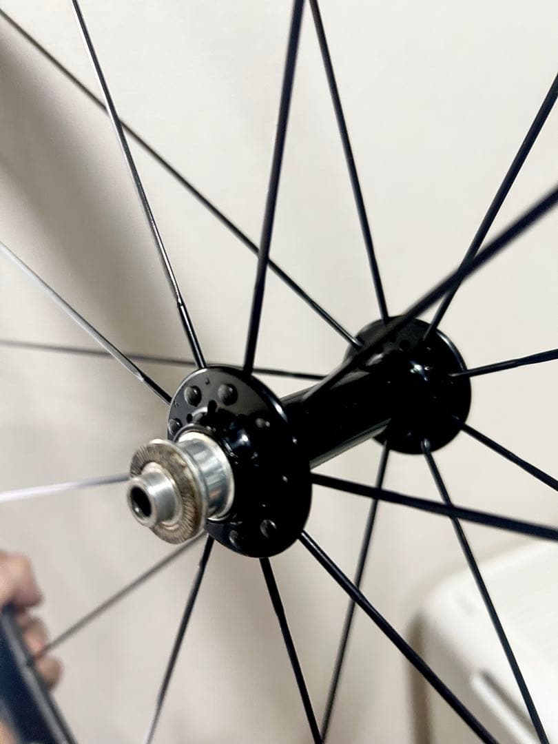 ◆TNIハブ仕様Carbonカーボンホイール前輪＆チューブラータイヤ付0.85g