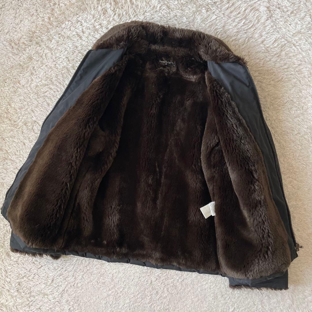 マーガレットハウエル 90s ファージャケット 2 ロクヨンクロス 黒