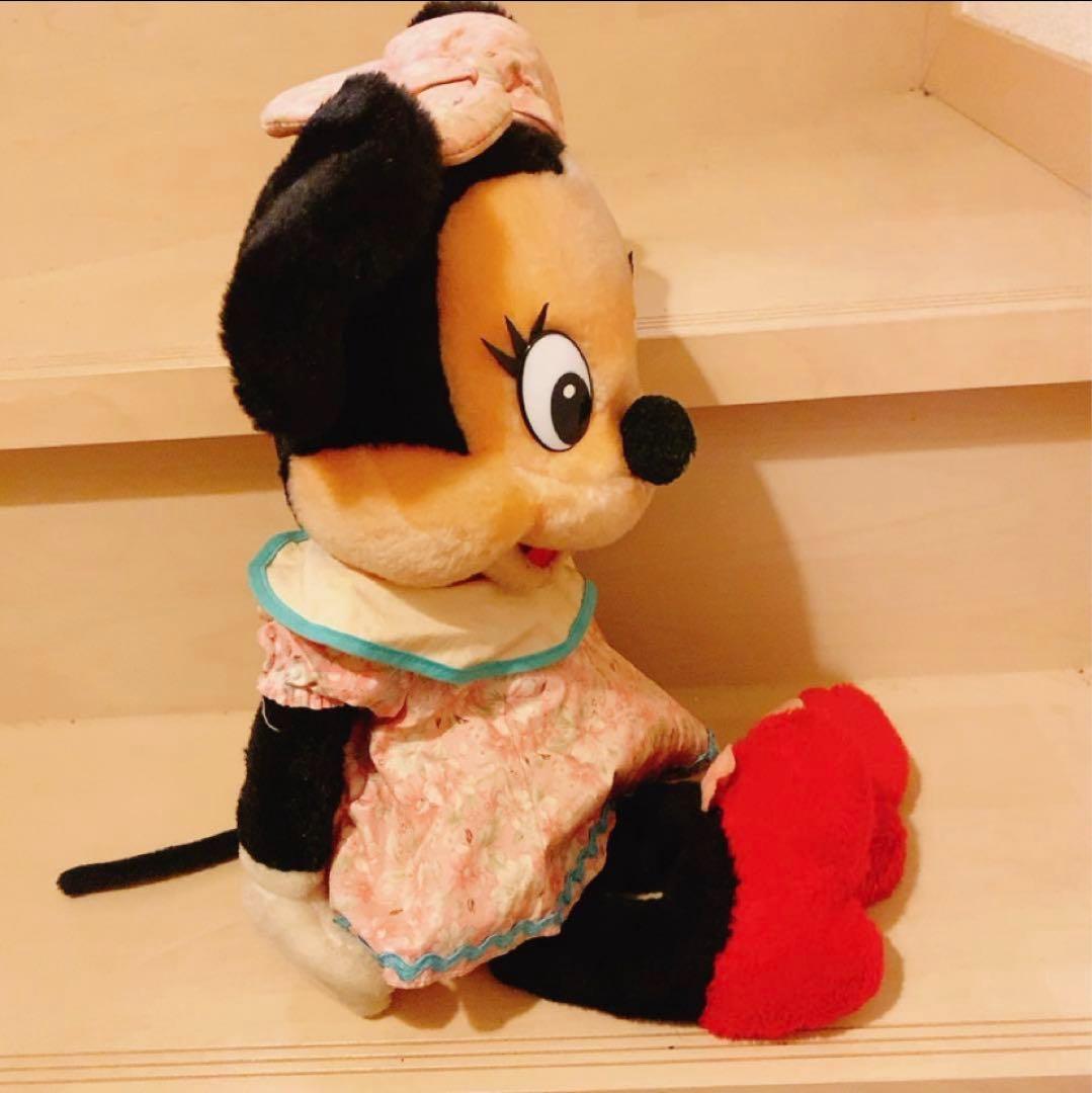 ミニーマウス　レトロぬいぐるみ